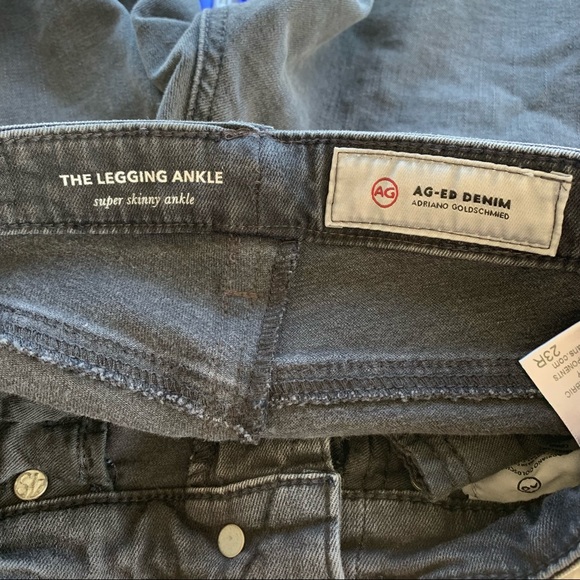 AG Adriano Goldshmied The Legging Ankle 10 Years Well Worn Black - Picture 16 of 16